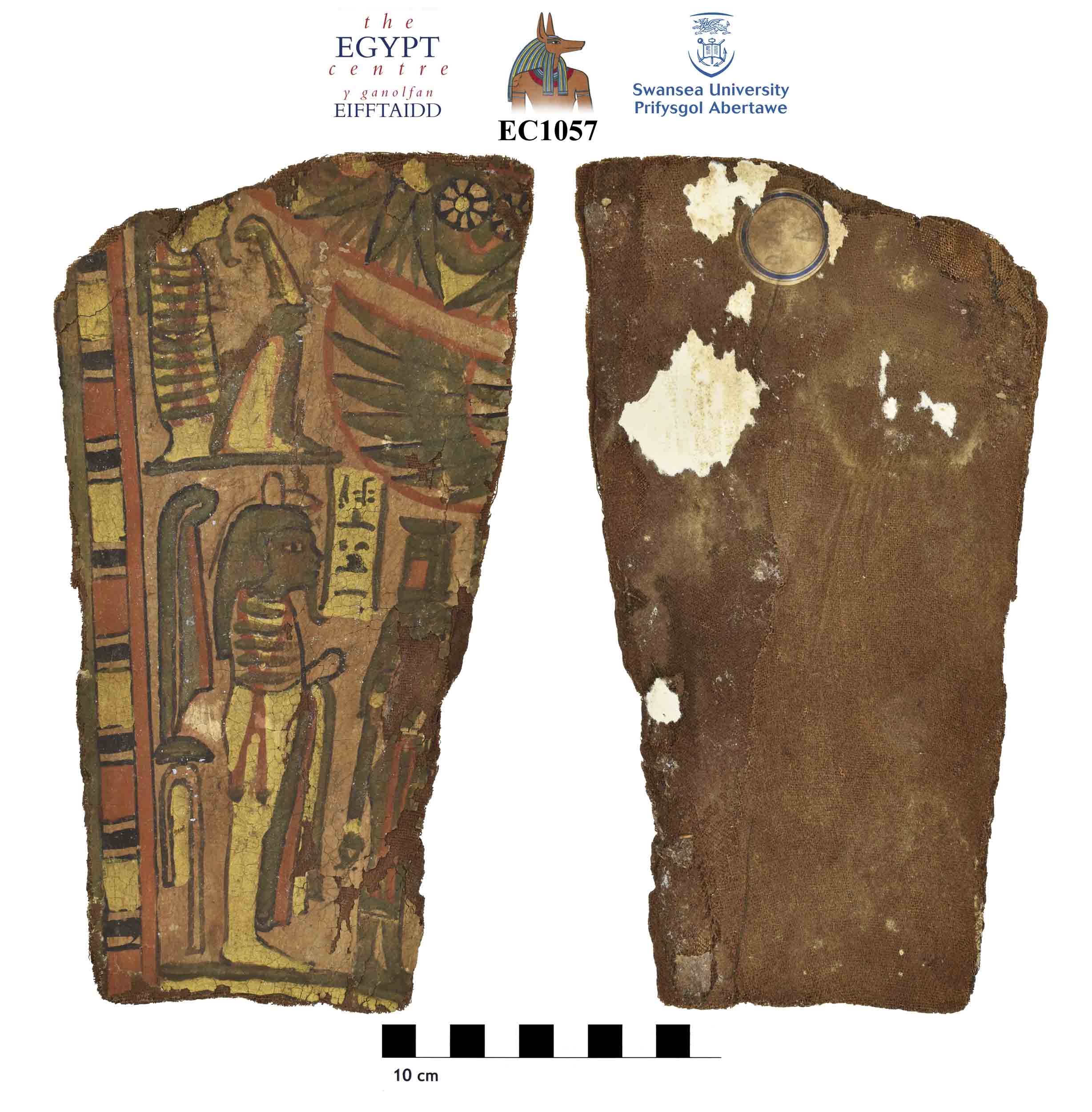 Image for: Fragment of cartonnage of a coffin